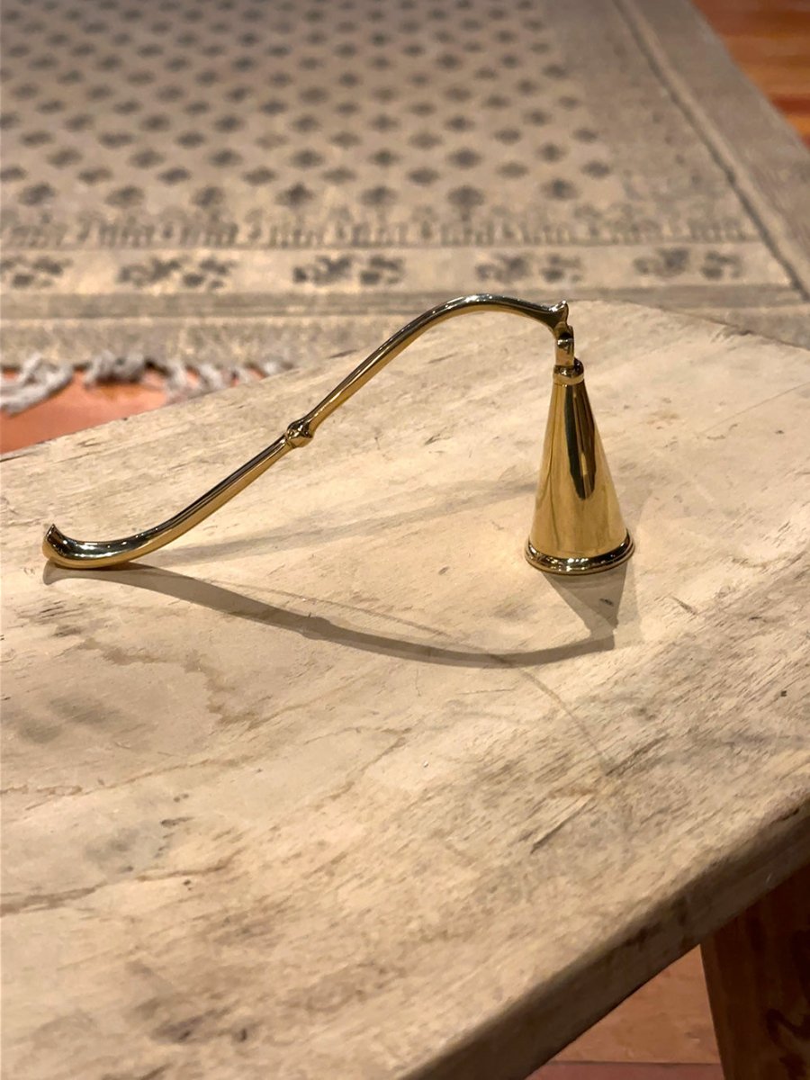 Hinged Brass Candle Snuffer