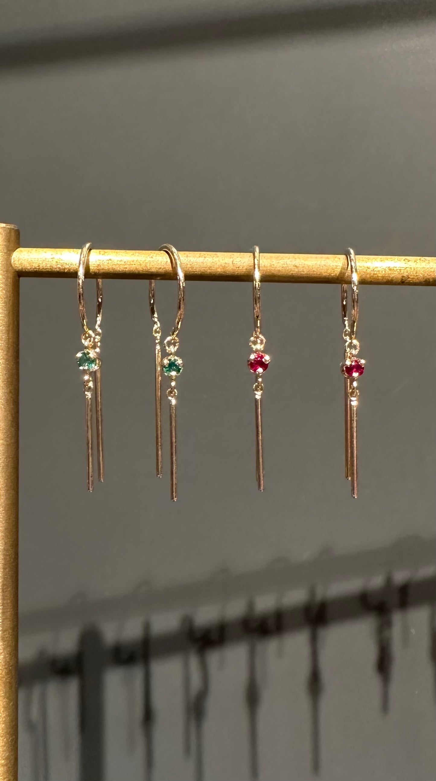 Golden Arachne Howlite Circle Post Earrings by AMARO – JJ Caprices