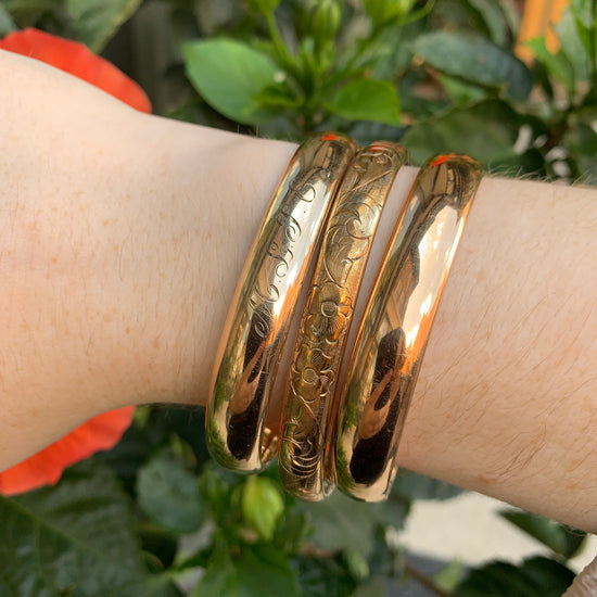 Load image into Gallery viewer, Vintage Goldfill Bangles
