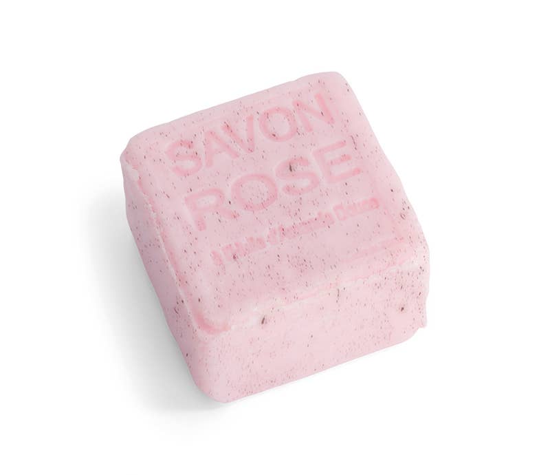 Load image into Gallery viewer, Maître Savonitto Rose Exfoliating Cube Soap

