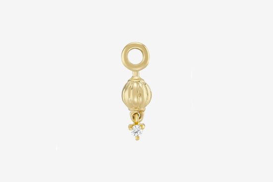 Load image into Gallery viewer, Metier 9k Gold Dala Detail Lucky Lantern Droplet Plaque
