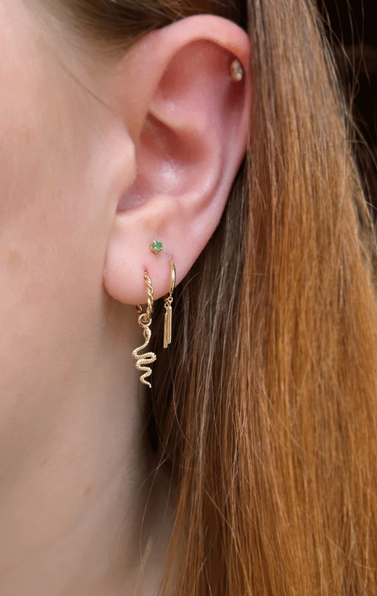 19mm Gold Foil + Tan post earring blanks drop earring, stud earring je –  Swoon & Shimmer