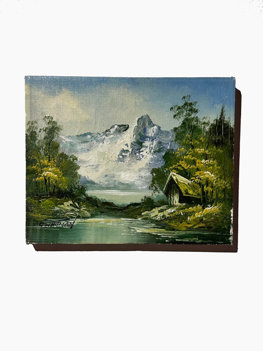 Mini Mountain + River Landscape Painting