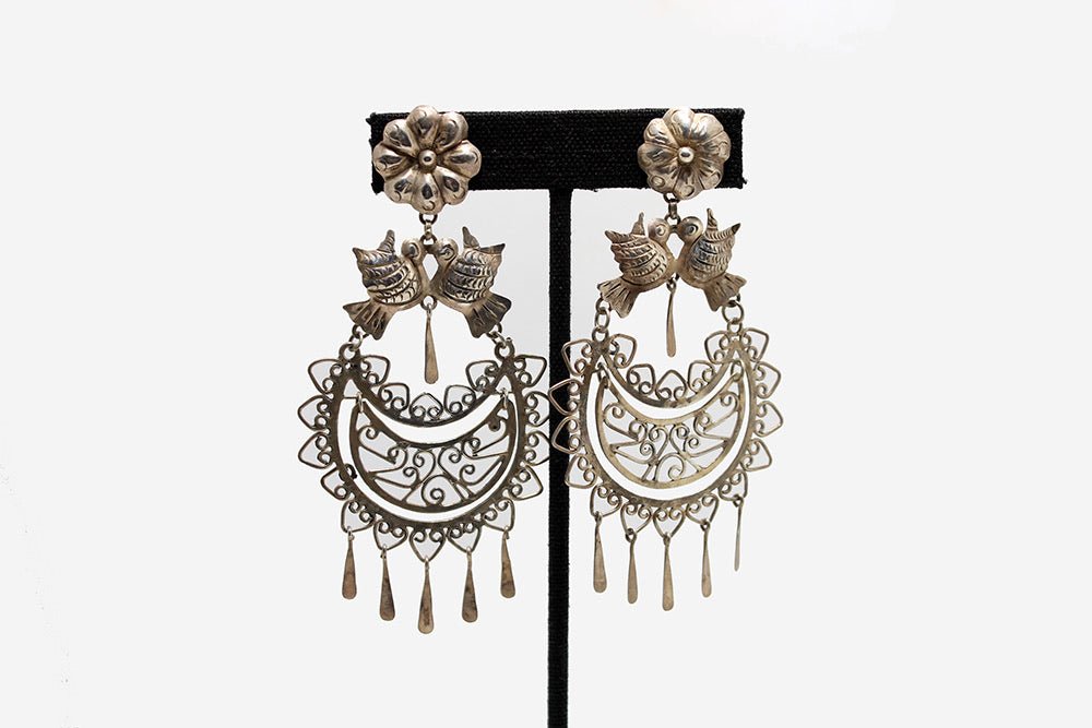 Oaxacan Silver Earrings