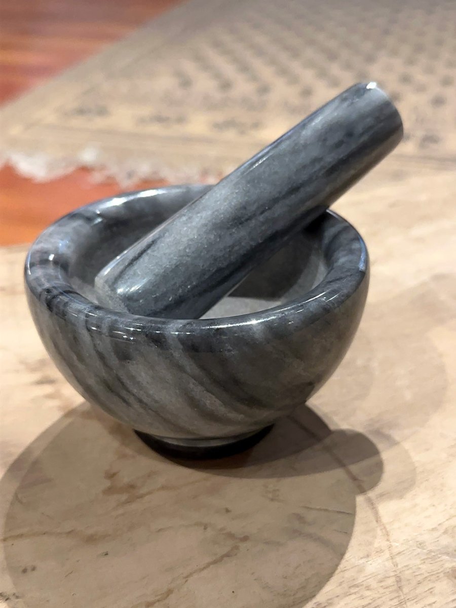 Petite Marble Mortar and Pestle