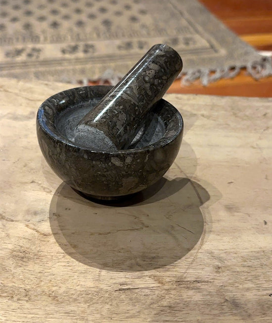 Petite Marble Mortar and Pestle