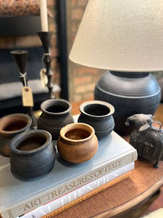 Vintage Mini Clay Pots