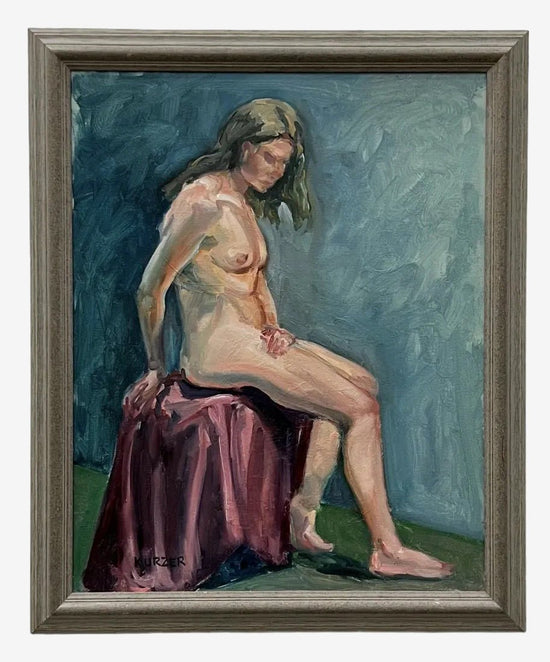 Load image into Gallery viewer, Vintage Original Nude Oil
