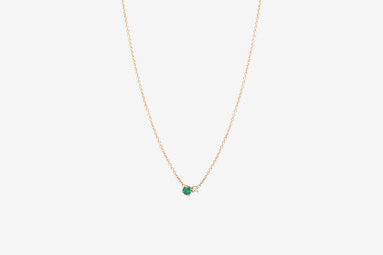 Zoe Chicco 14k Emerald & Diamond Necklace